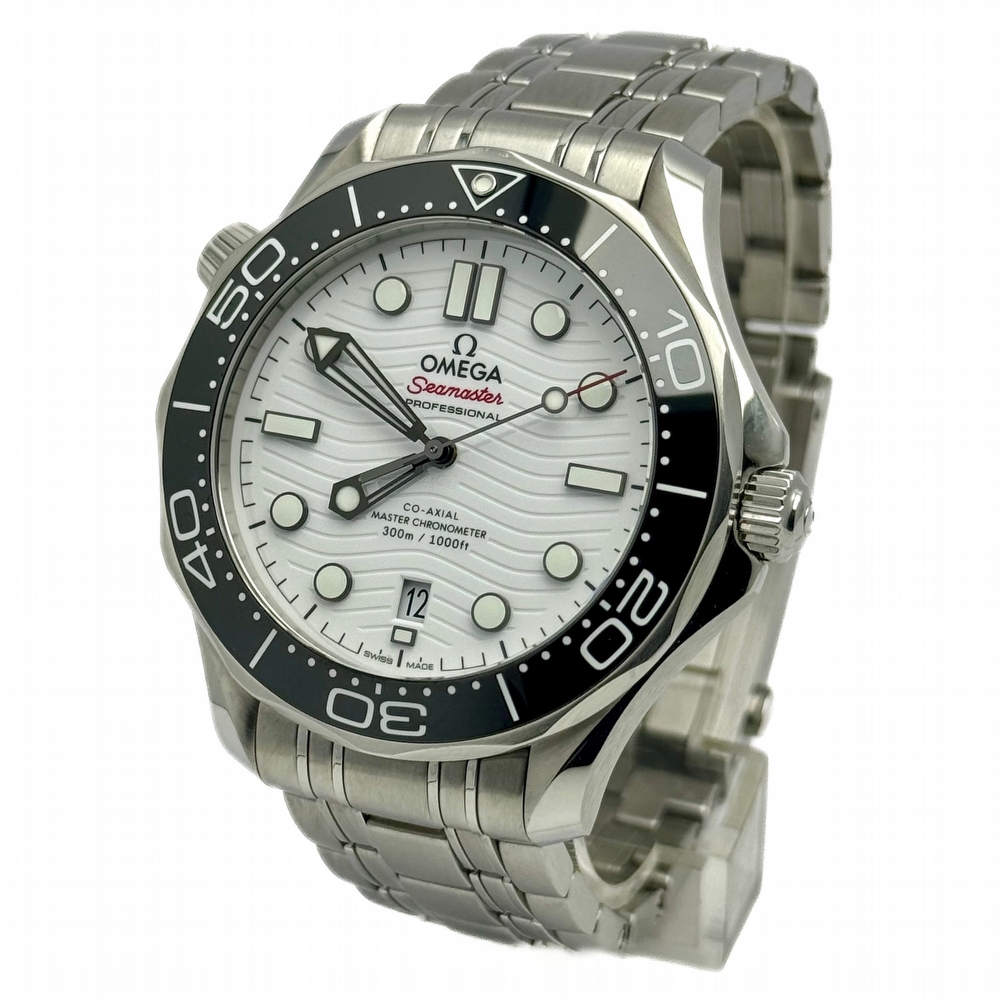 Omega Seamaster White Professional 300M Diver Co-Axial Master Chronometer